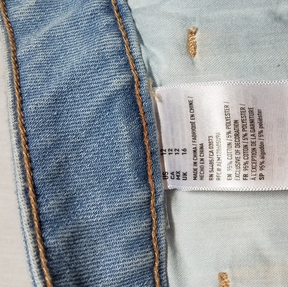 American Eagle Brand Denim Mini Skirt - Picture 6 of 8